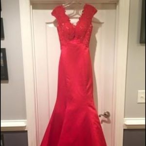 Red Sherri hill dress